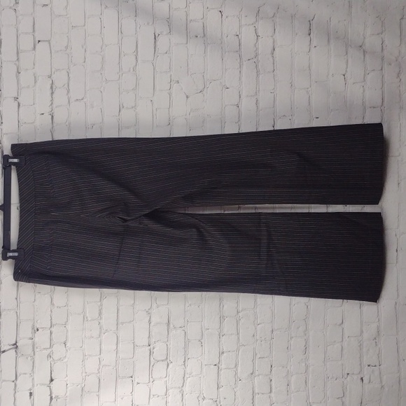 ANN TAYLOR LOFT Ann Black Pinstripe Dress Pants Slacks - Picture 4 of 9